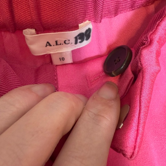 $395 A.L.C. Barbie pink drawstring Allie Pant, Pink size 10 NWOT - Picture 6 of 8